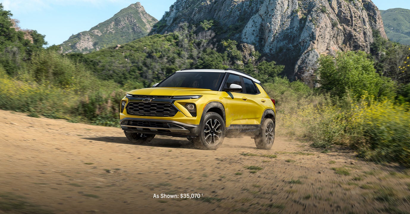 2024 red Chevy Trailblazer parked outdoors